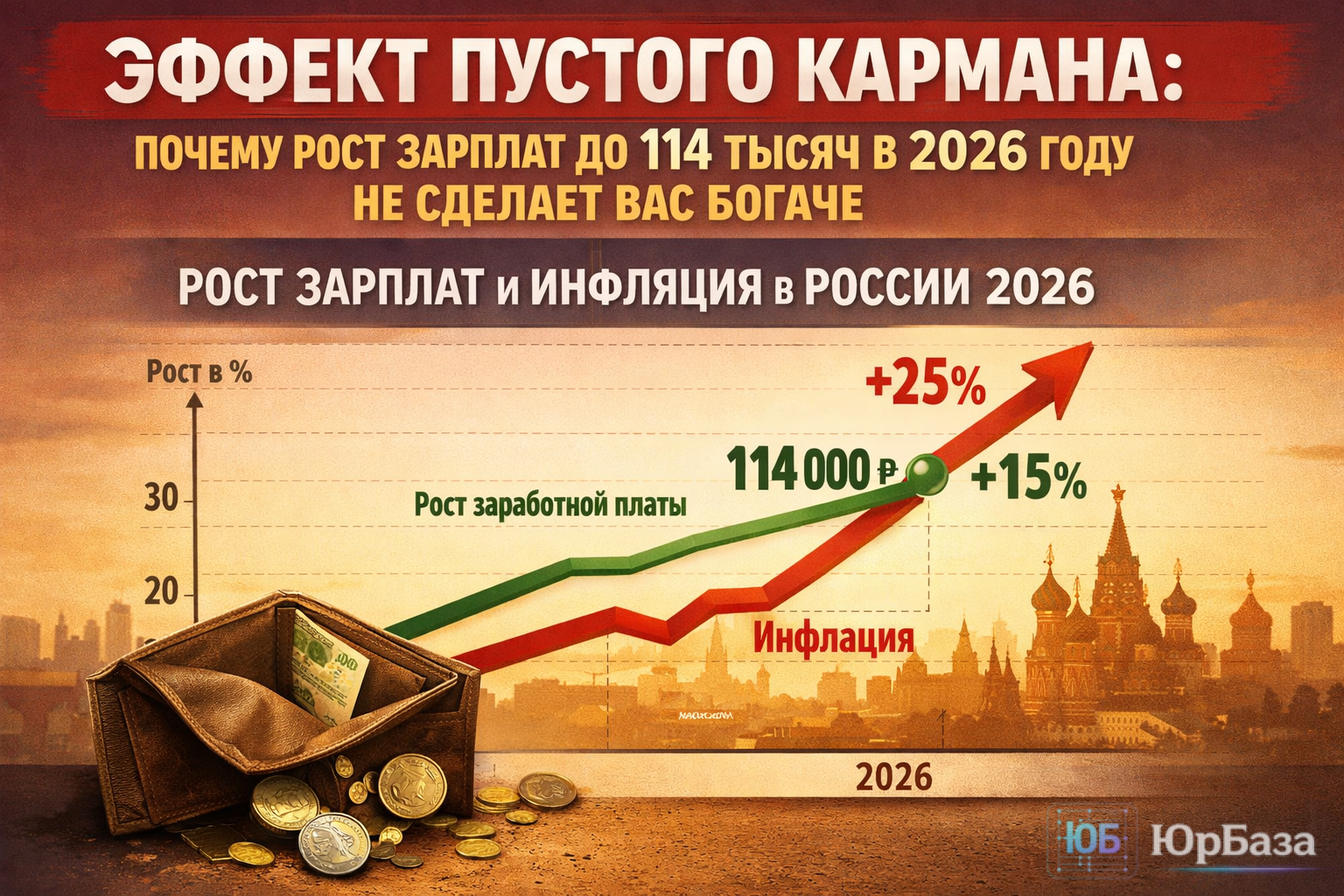График роста зарплат и инфляции в России 2026